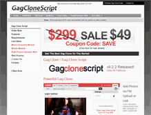 Tablet Screenshot of gagclonescript.com